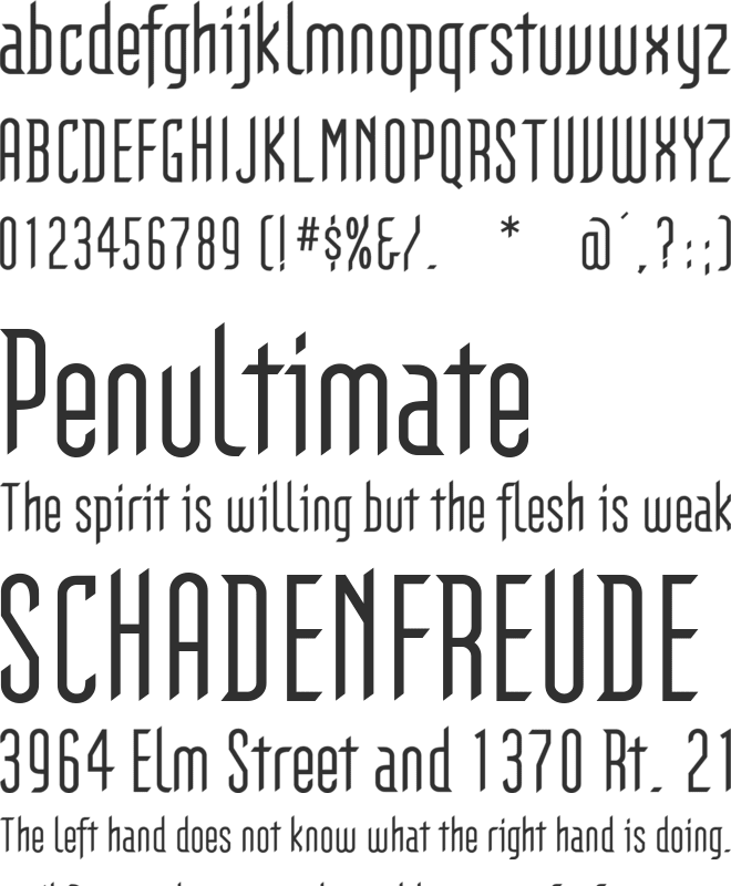 Gothikka font preview
