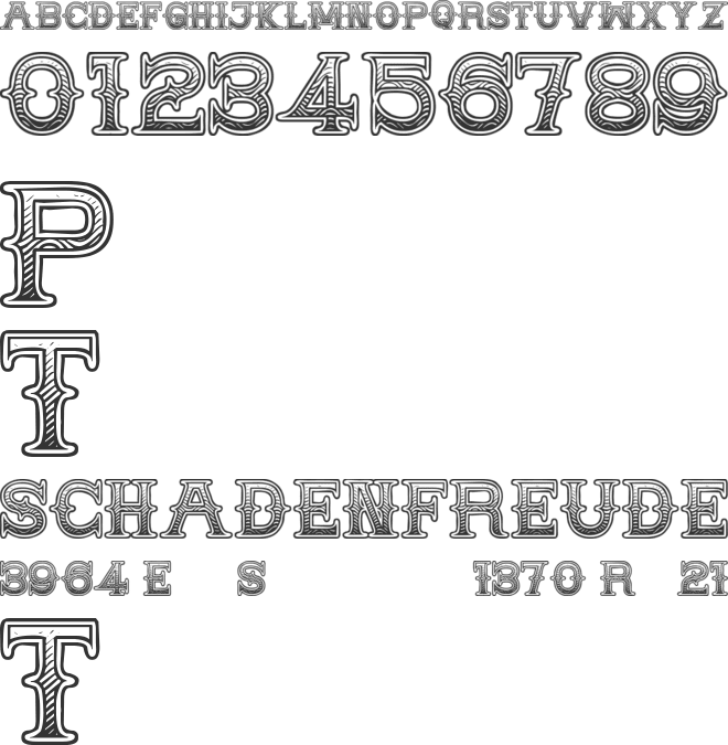 MEDICINE SHOW CAPS font preview