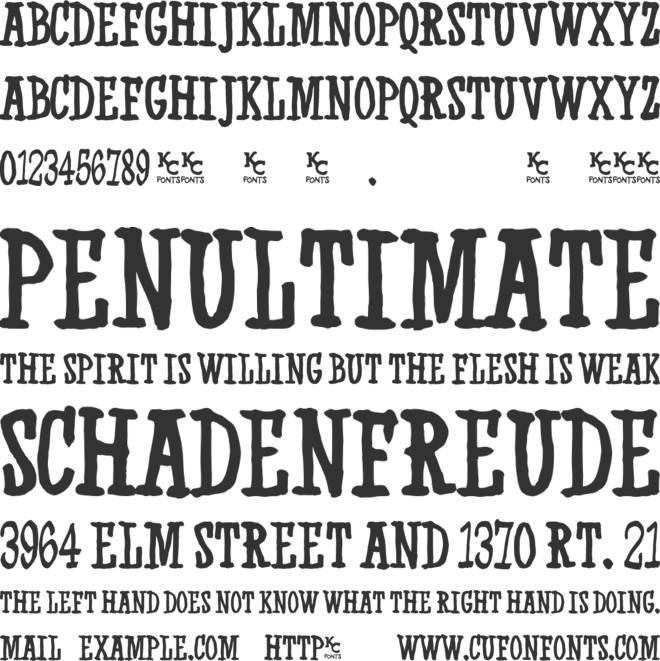 Western Swagger font preview