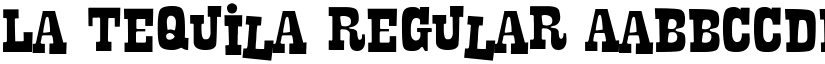La Tequila Regular font