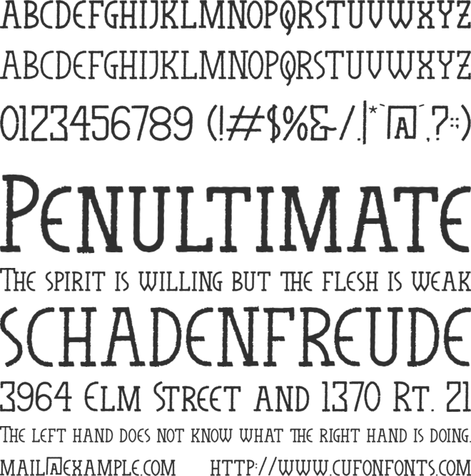 The Horuss font preview