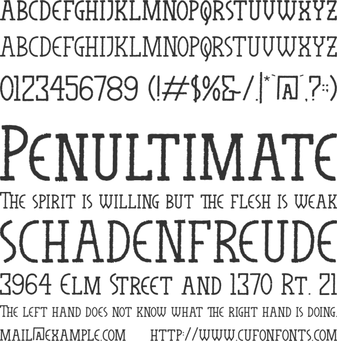 The Horuss font preview