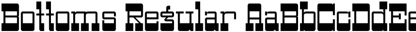 Bottoms Regular font