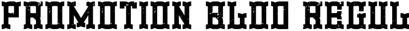 Promotion Blod Regular font