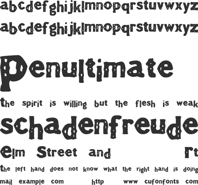 TheaterEvent font preview