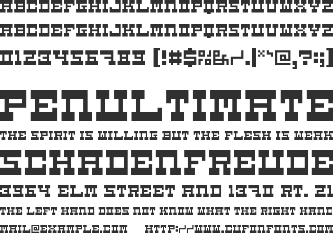 5Carnival font preview
