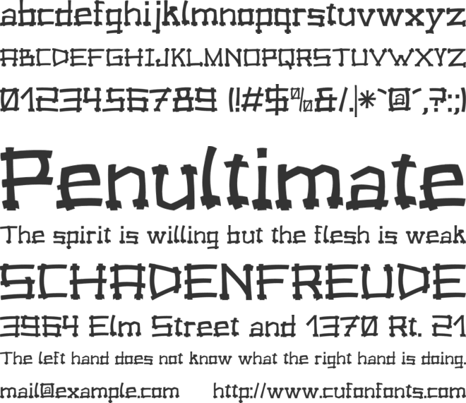 Forrobodo font preview