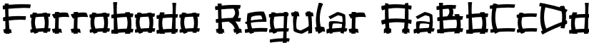 Forrobodo Regular font