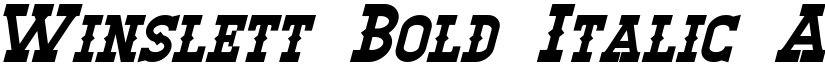 Winslett Bold Italic font