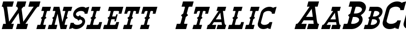 Winslett Italic font