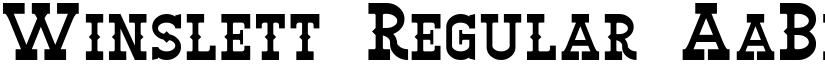 Winslett Regular font