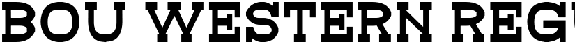 Bou Western Regular font