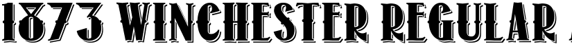 1873 Winchester Regular font