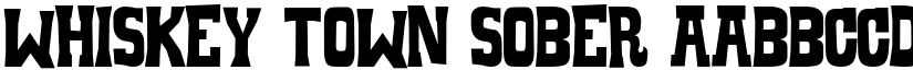 Whiskey Town Sober font