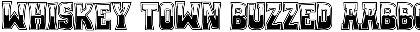 Whiskey Town Buzzed font