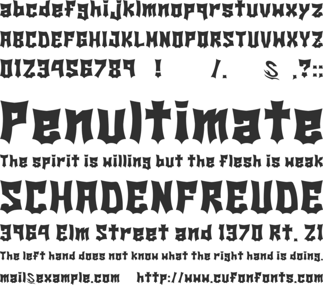 Beer Cape G font preview
