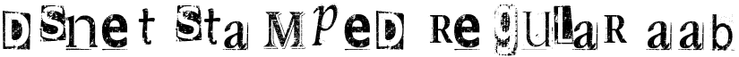 DSnet Stamped Regular font