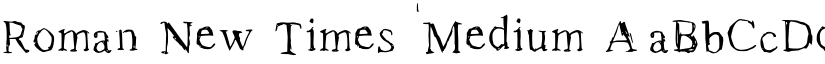 Roman New Times Medium font