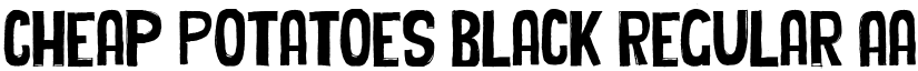 Cheap Potatoes Black Regular font