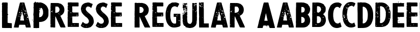 LaPresse Regular font