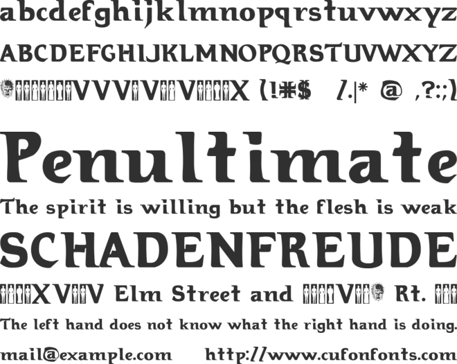 Hellraiser 3 font preview