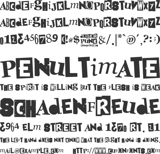 doctor punk font preview