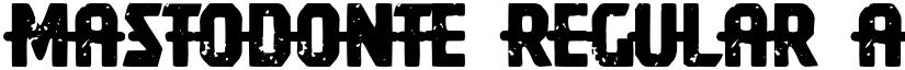 Mastodonte Regular font