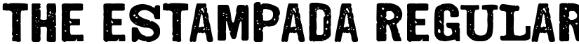 The Estampada Regular font