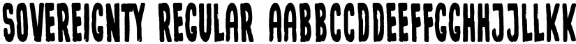 Sovereignty Regular font