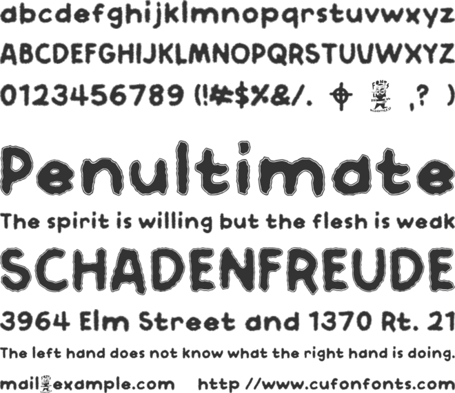 Bastardo font preview