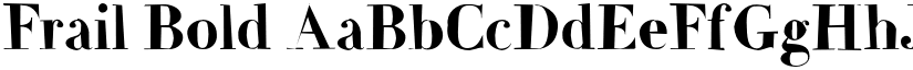 Frail Bold font
