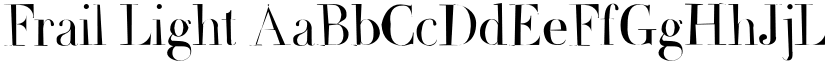 Frail Light font