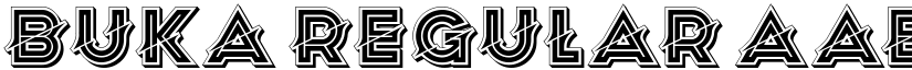 Buka Regular font