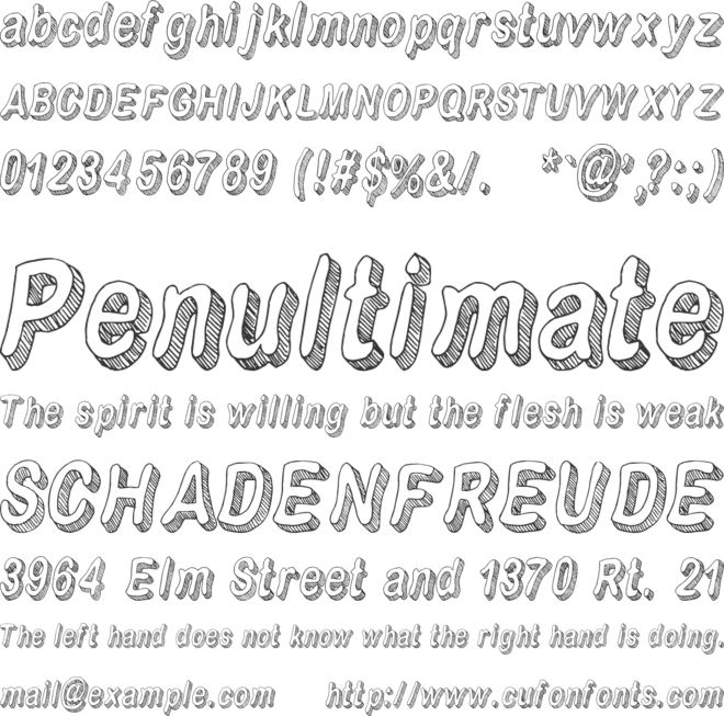 Flim-Flam font preview