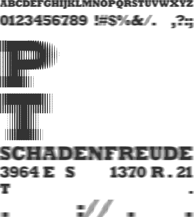 ExtraBlur font preview