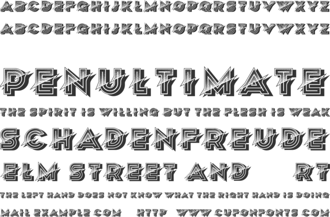 Unordentlich font preview