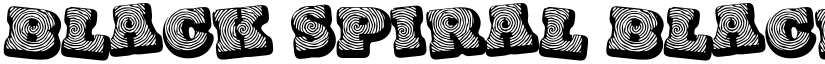 Black spiral Black spiral CAPS NUM font