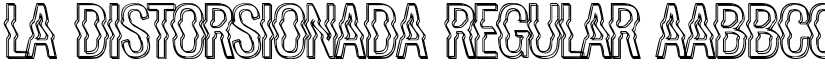La Distorsionada Regular font