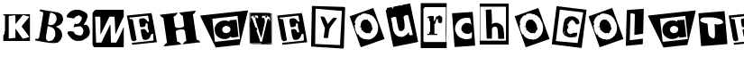 KB3WeHaveYourChocolate Regular font