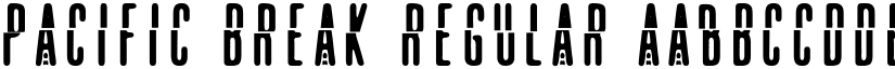 pacific break Regular font