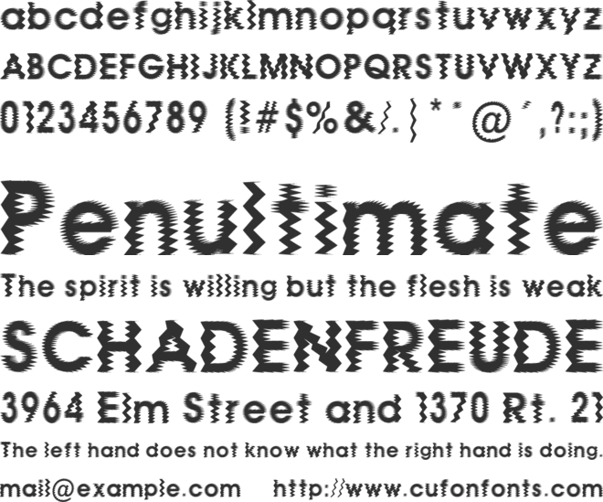 Untitled In Motion font preview