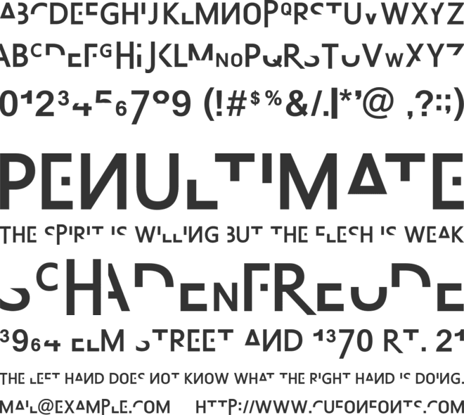 Absurdsans FP font preview