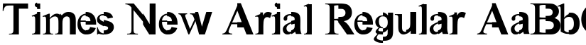 Times New Arial Regular font