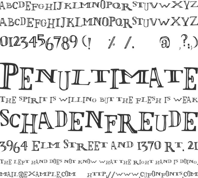 LOlivier font preview