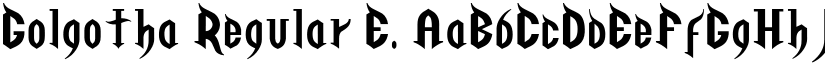 Golgotha font download