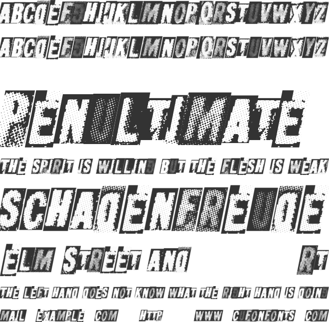 MetalblockUltra font preview