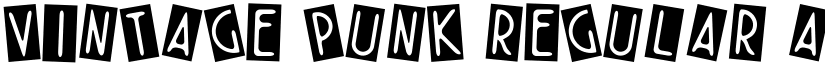 VINTAGE PUNK Regular font