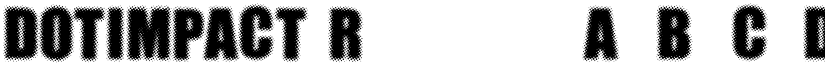 DOTIMPACT Regular font