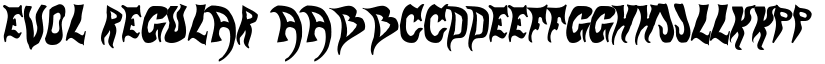 evol Regular font