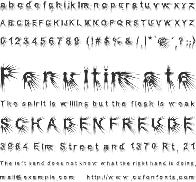Puncher font preview